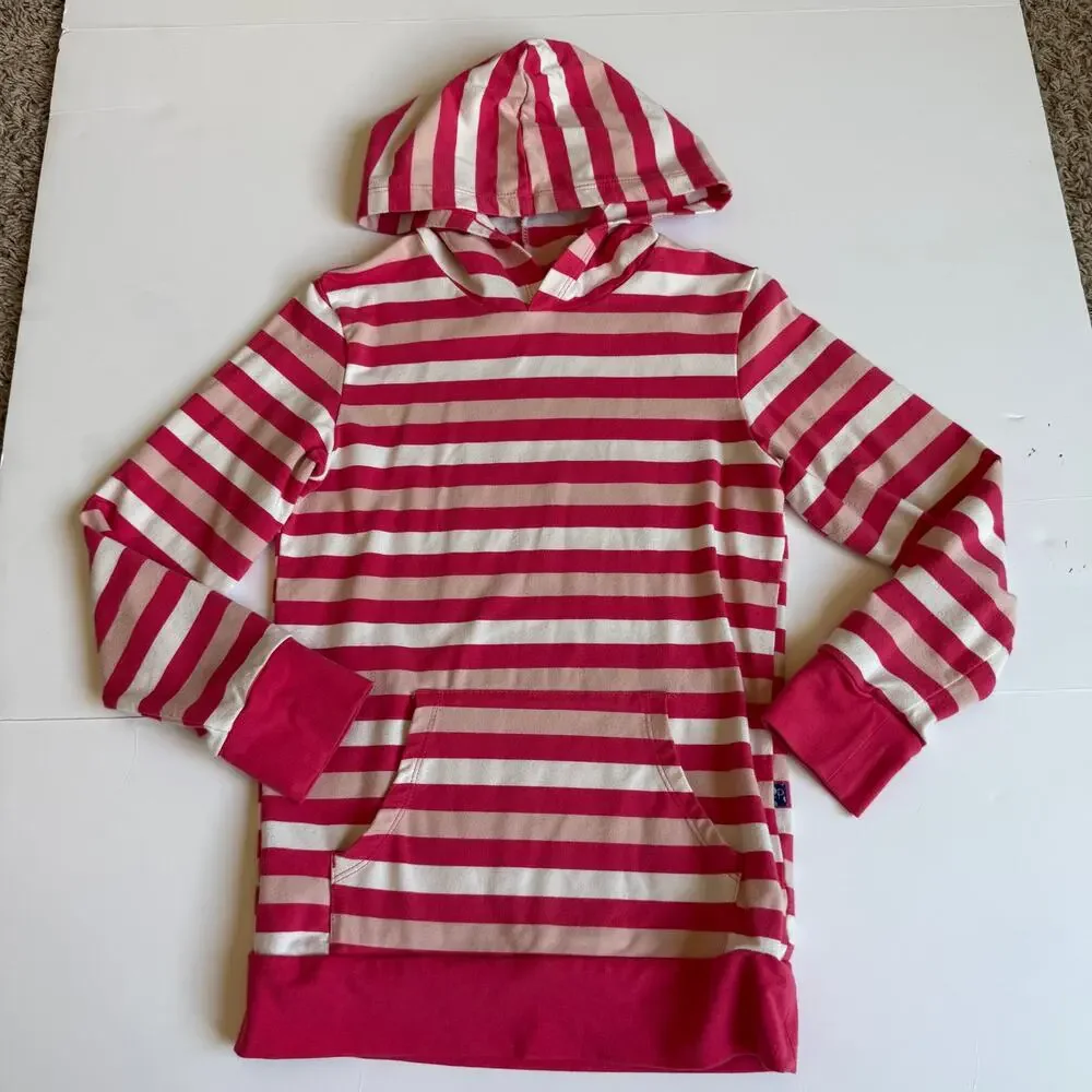 KicKee Kids Pink Striped Hoodie & Joggers XS 5/6